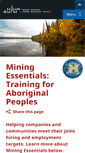 Mobile Screenshot of aboriginalmining.ca