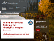 Tablet Screenshot of aboriginalmining.ca